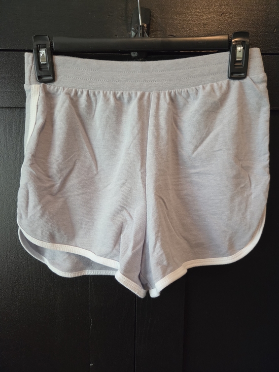 No Boundaries Pants - Juniors No Boundaries Light Gray Athletic Lounge Shorts with White Trim